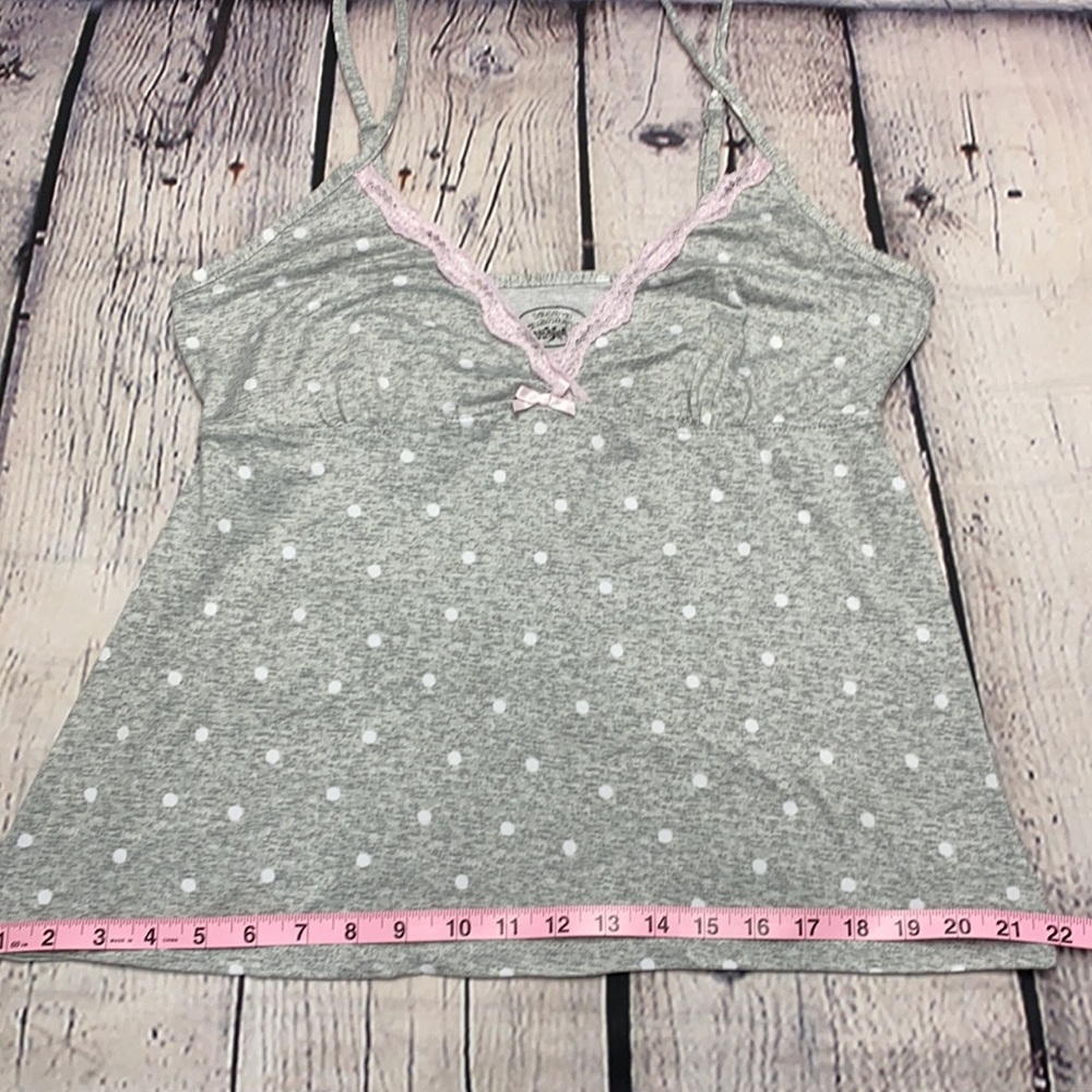 Laura Ashley Gray/White/Pink Sleepwear Size: Large - Picture 9 of 16